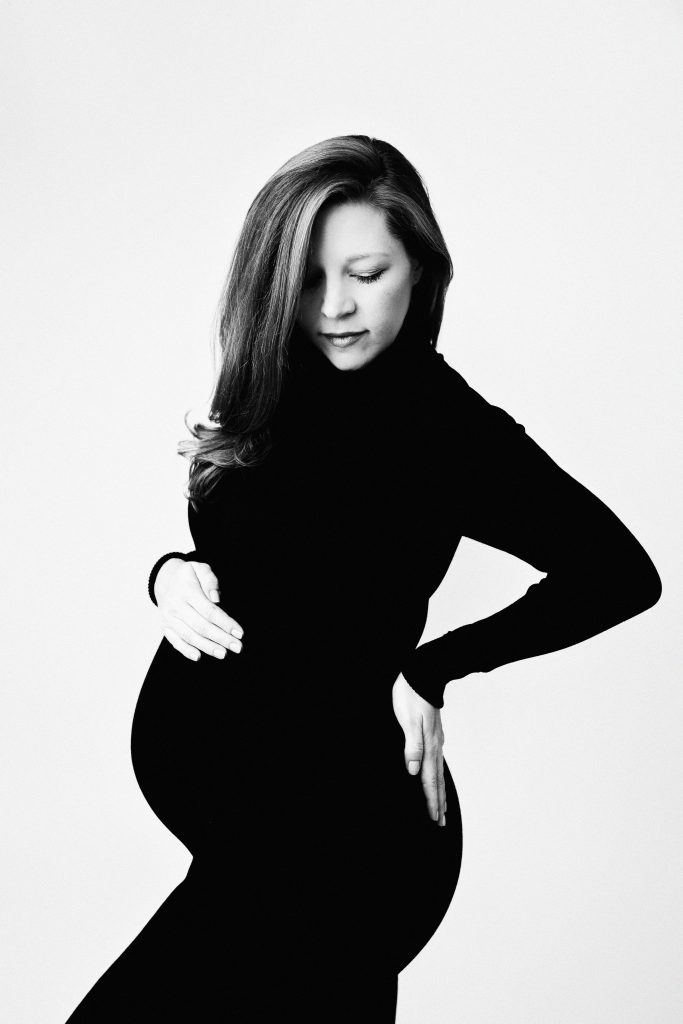 high fashion maternity portrait photo