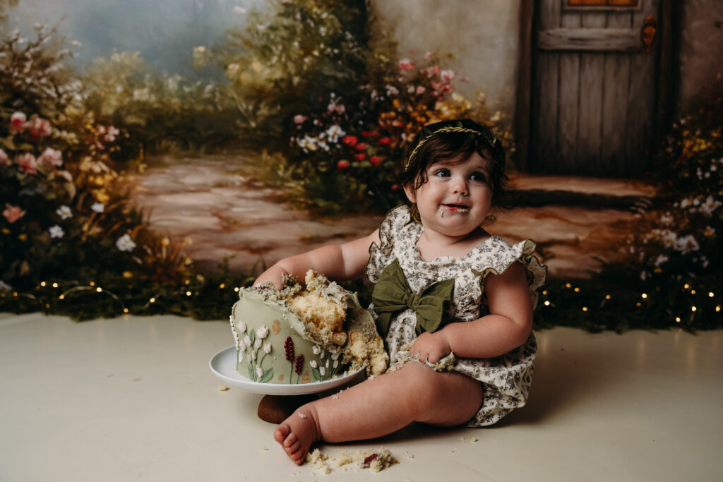cottage core cake smash