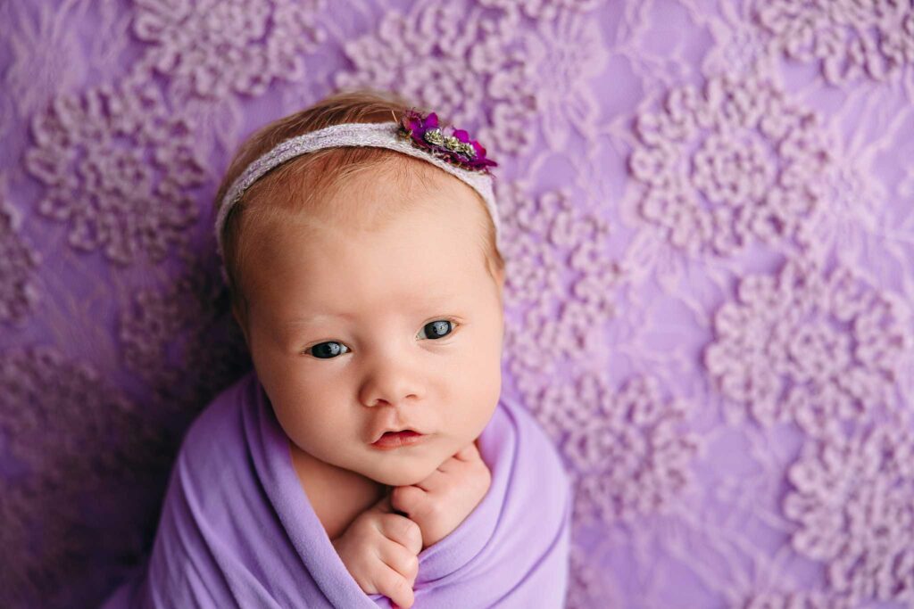 newborn lavender lace 