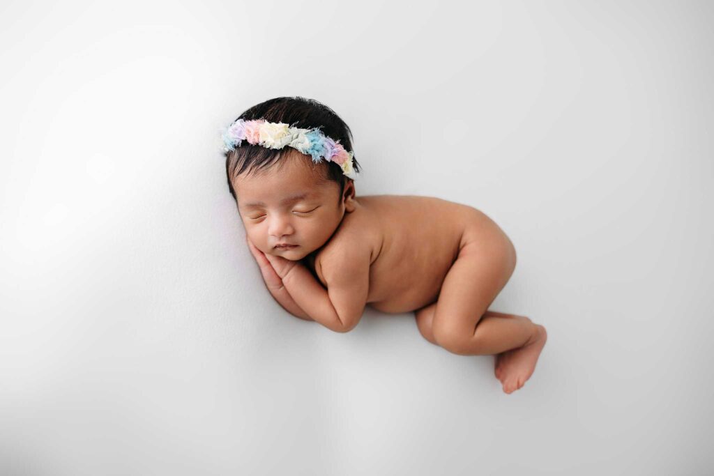 rainbow tieback newborn