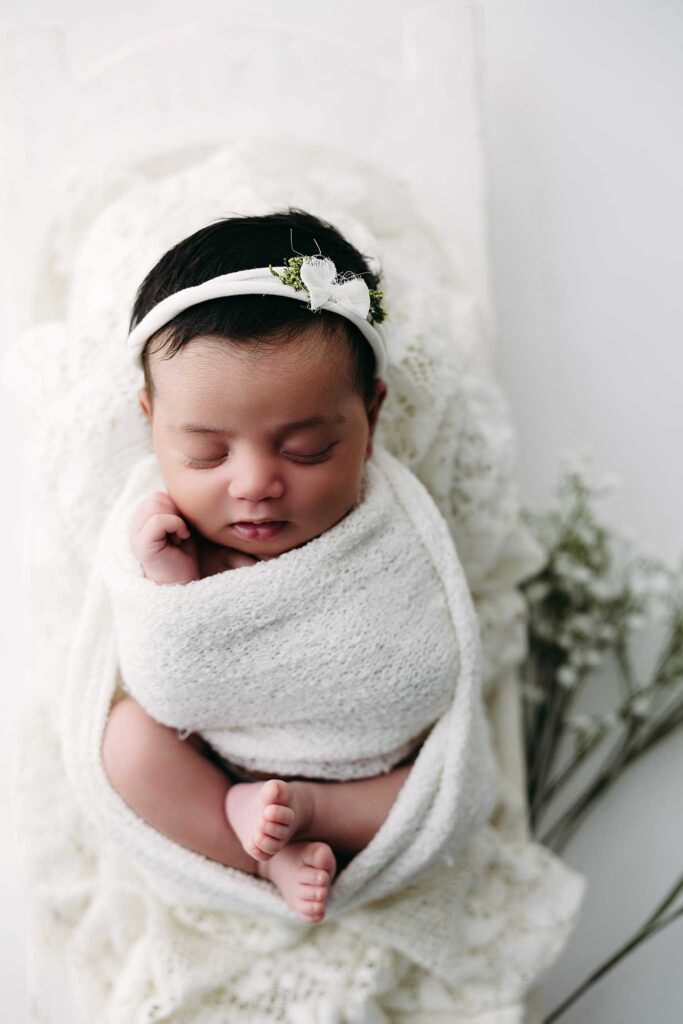newborn wrapped write tie back trench bowl