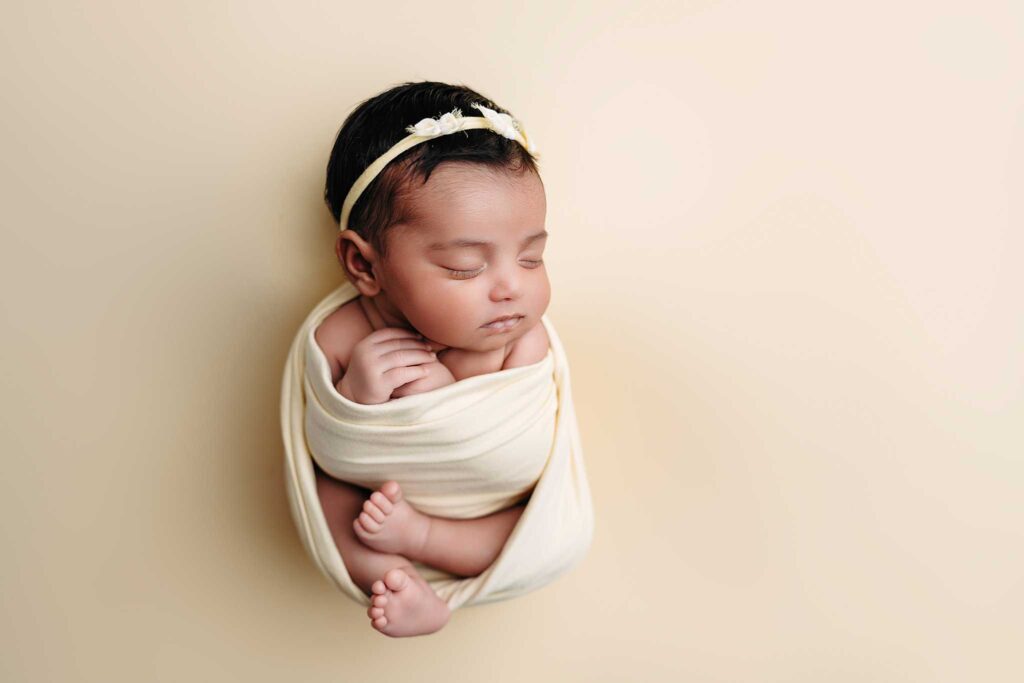 newborn cream tieback