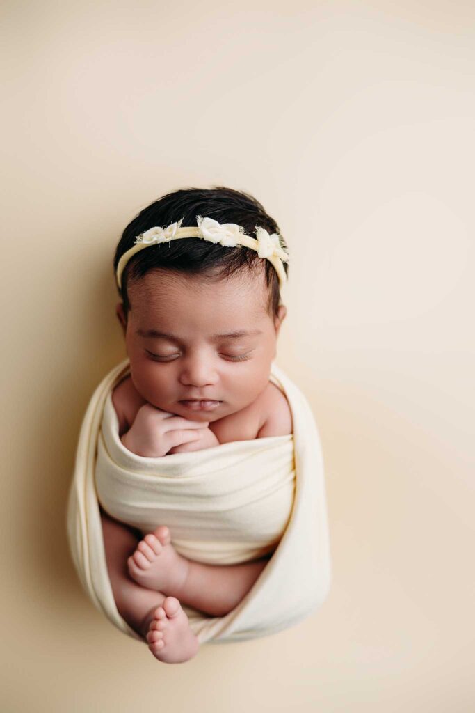 cream wrap backdrop newborn